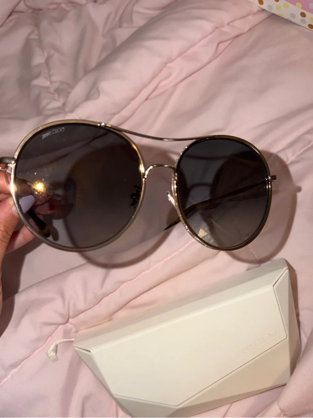 Jimmy Choo round sunglasses Leni/F/S J5GFQ